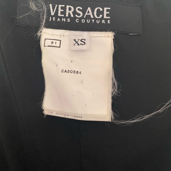 Versace 100% linen/wool blend coat - Picture 3 of 15
